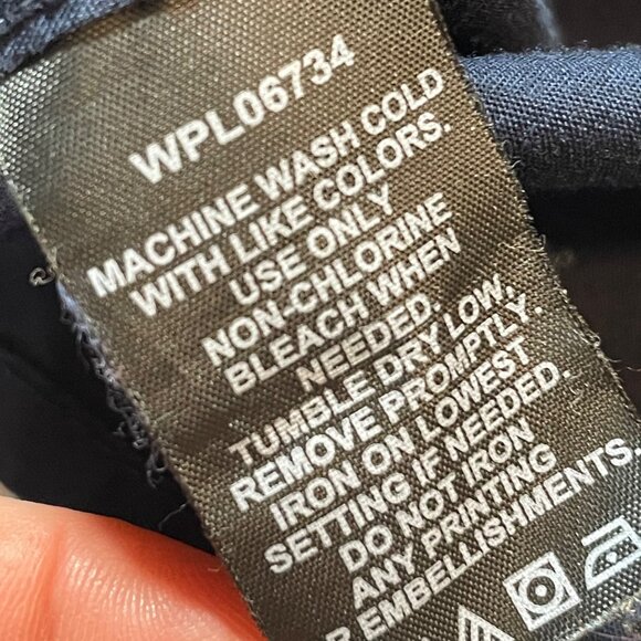 Nautica Boys' Anchor Print Button-Down Shirt Long Sleeve Navy Size M - Picture 5 of 6